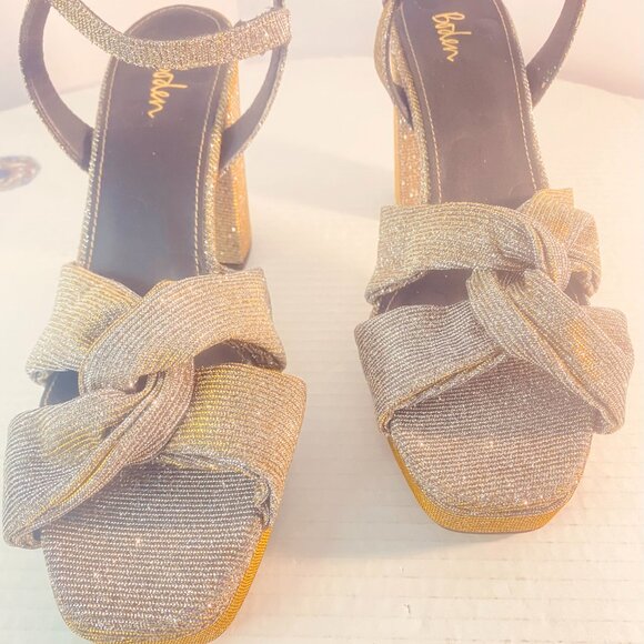 Glittery Boden Platform Sandals – Made in Spain – Size EU 41 / US Women’s 9.5–10 - Picture 11 of 17